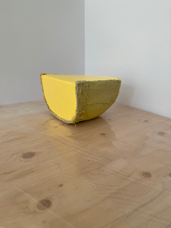 Small Section Painting (light yellow) by Howard Schwartzberg, Image 3.