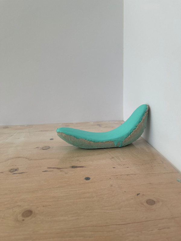 Small Section Painting (aqua) by Howard Schwartzberg, Image 4.