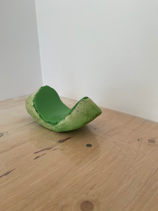 Small Section Painting (green) by Howard Schwartzberg, Image 7.