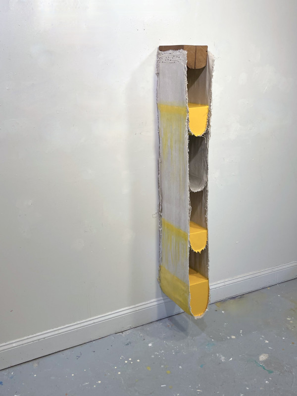 Suspended  Painting (three yellow minus yellow) by Howard Schwartzberg
