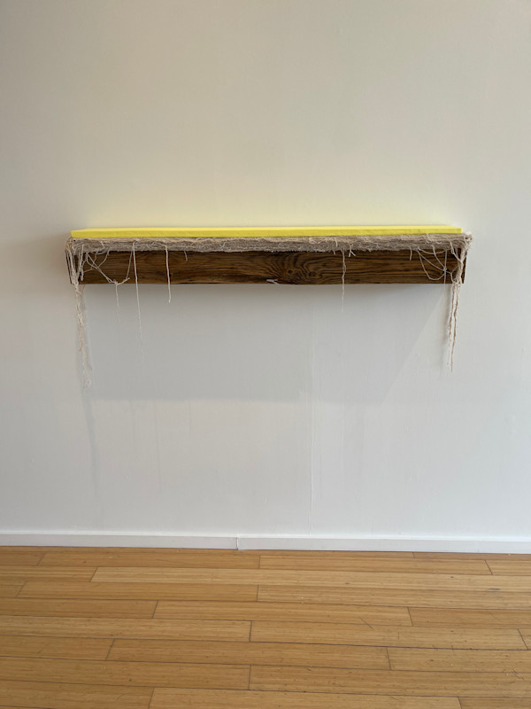 Bed Painting (lime yellow light) by Howard Schwartzberg
