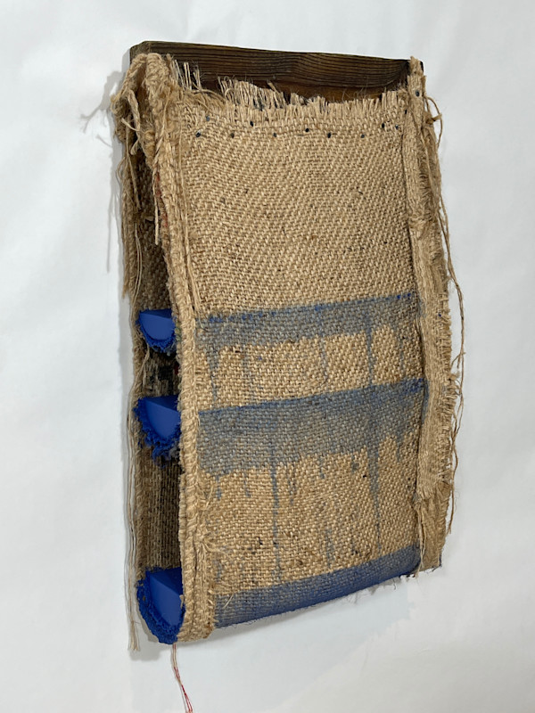 Suspended Painting (three blue) by Howard Schwartzberg