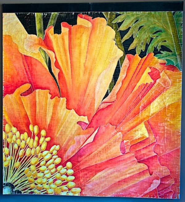 An Evening with a Poppy Tapestry by Roberta Ahrens