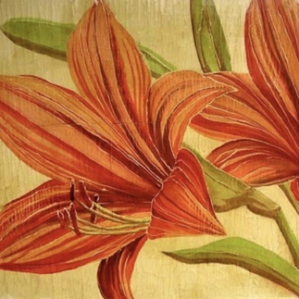 Russett Lilies by Roberta Ahrens