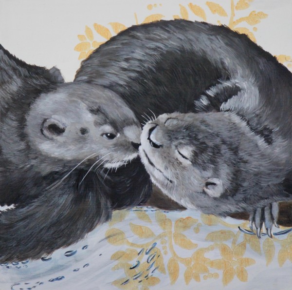 Day 39 - Otters by Lorelle Carr
