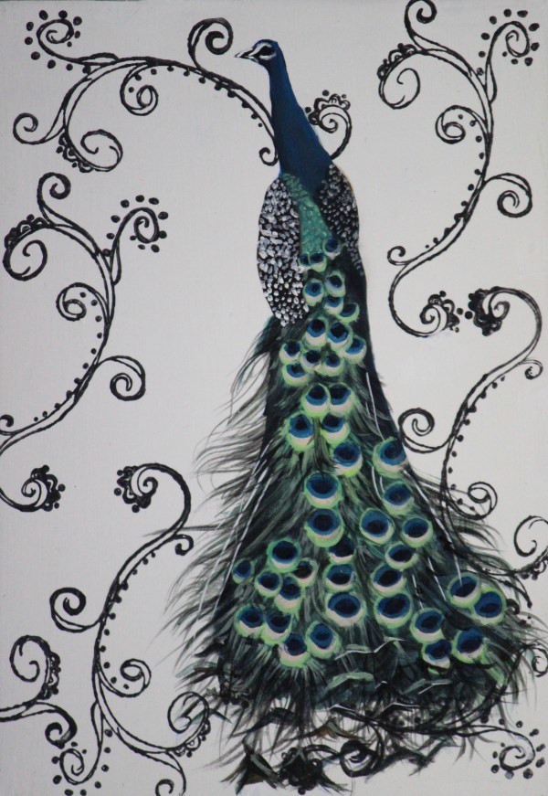 Day 41 - Peacock by Lorelle Carr