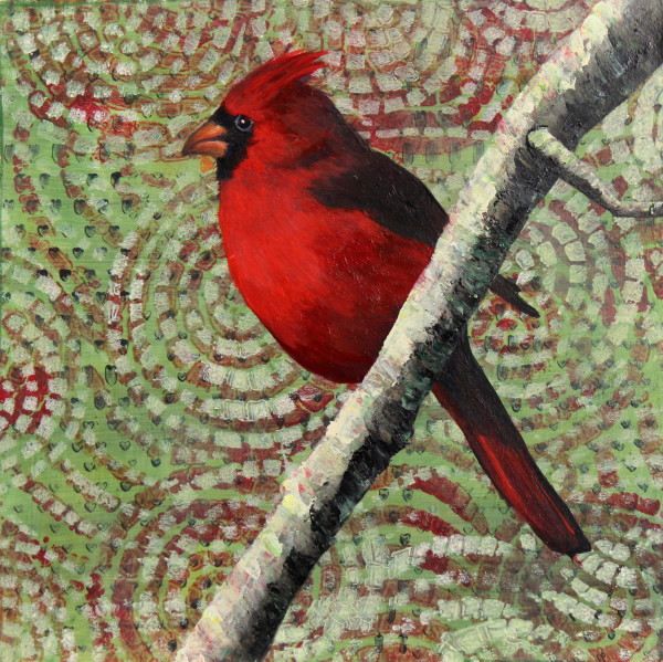 Day 6 - Male Cardinal by Lorelle Carr