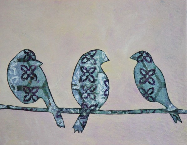 Trio on a Wire by Lorelle Carr
