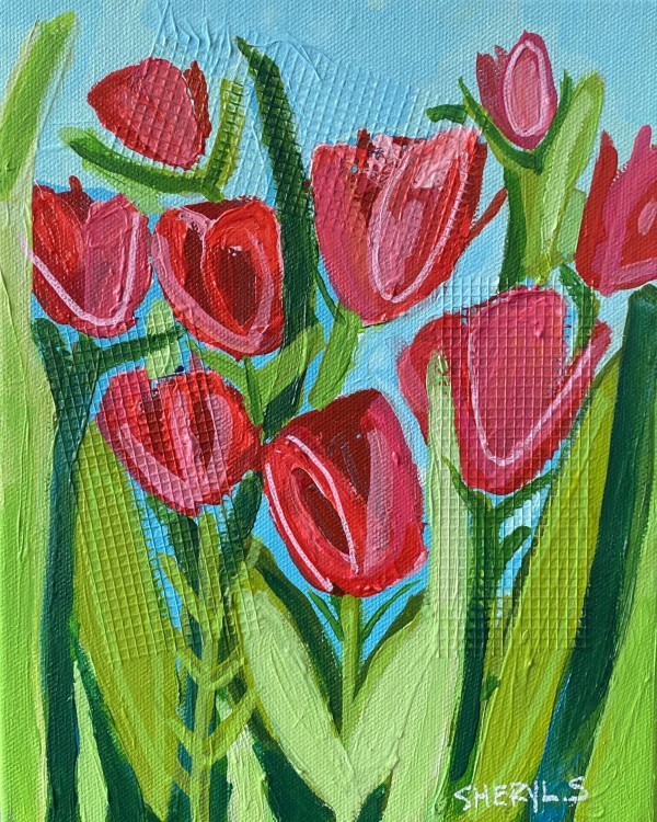 Farm Fresh Tulips by Sheryl Siddiqui Art