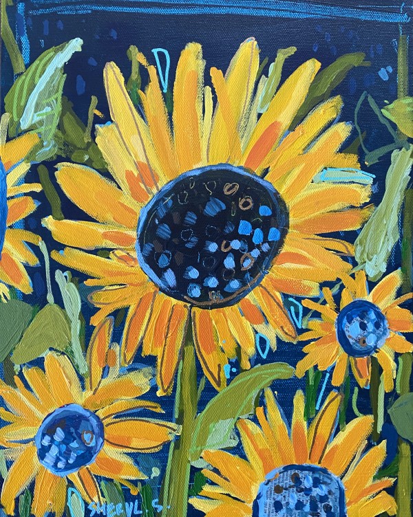 Sunflower Farm by Sheryl Siddiqui Art