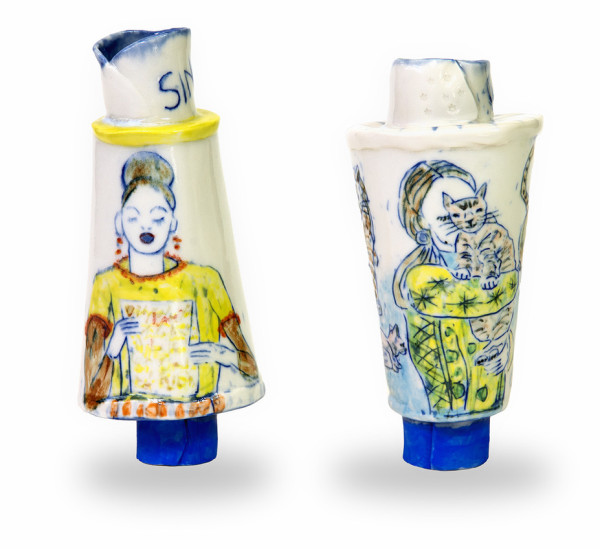Singing Vessel and the Cats Vessel by Gail Altschuler, Image 1.