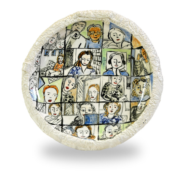 Zoom Meeting plates I  and II SOLD both by Gail Altschuler