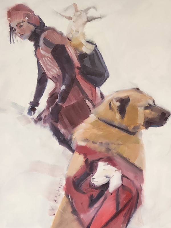 Shepherdess goat rescue by Matthew Jacobson