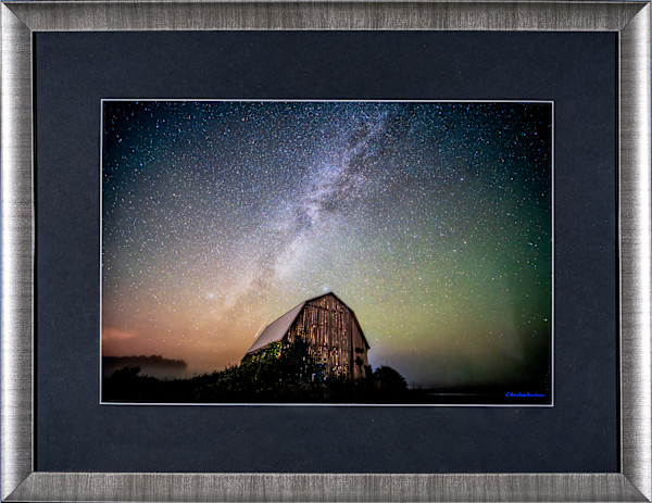 MI-Thumb Barn Milky Way by Charles Bonham