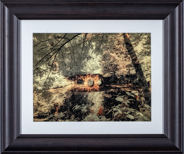 Clinker Bridge Dow Gardens IR by Charles Bonham
