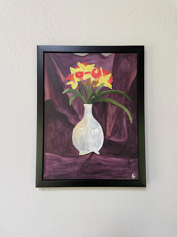 Daffodils on Velvet by Kivrin LeViere