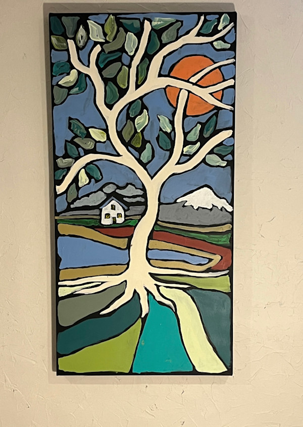 House and a Tree and the Moon by Larry Hulburt