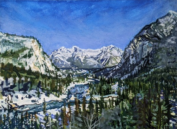 View from Fairmont Banff Springs by Anastasia Zielinski