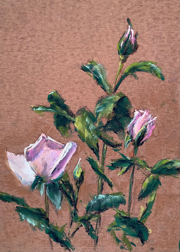 At the Rose Garden, sketch by Linda C. Wells
