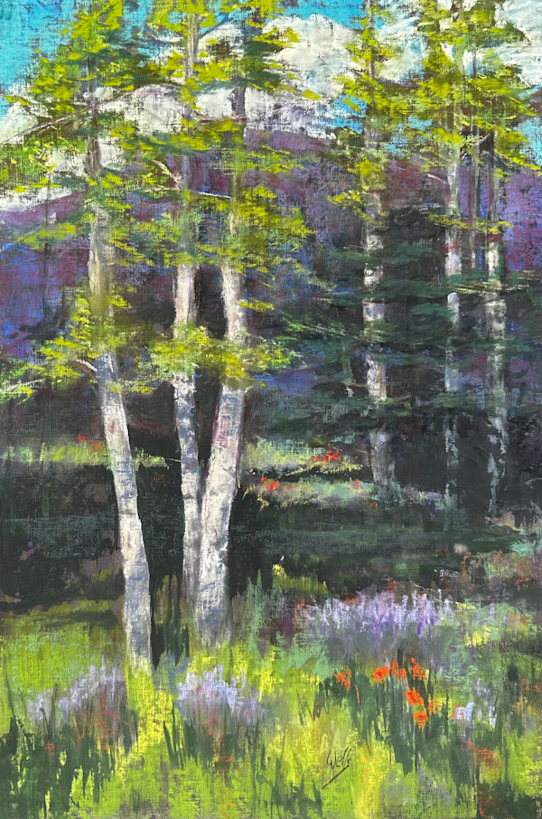 Lupines and Poppies by Linda C. Wells