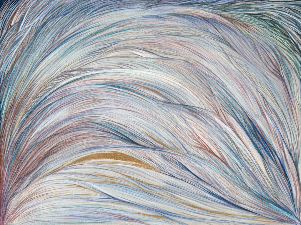 Meeting Place (metallic canvas) by L.A. Carroll Studio