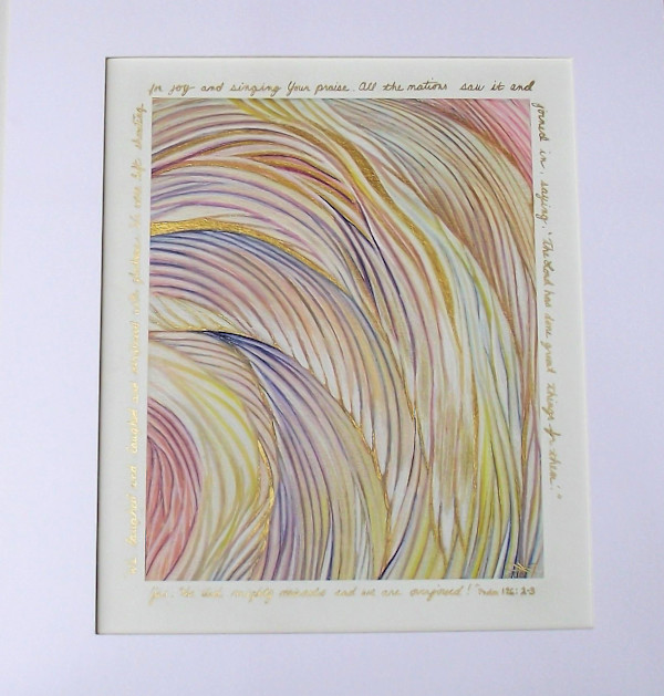 Awakening Joy (Psalm 126:2-3, matted) by L.A. Carroll Studio