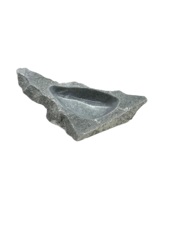 STONE CENTERPIECE / RARE GRAY YULE MARBLE by Robin Antar