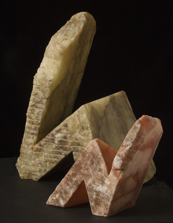 ONYX AND ALABASTER SCULPTURE INTIMIDATION AND INTIMACY by Robin Antar