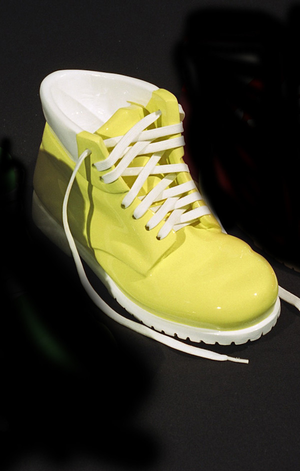 Yellow work boot by Robin Antar