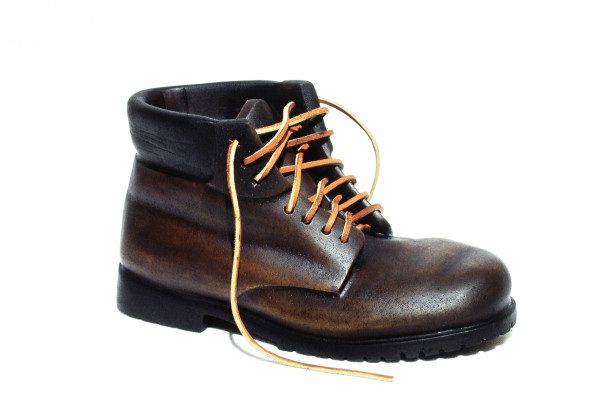 work boot reproduction / dark brown by Robin Antar
