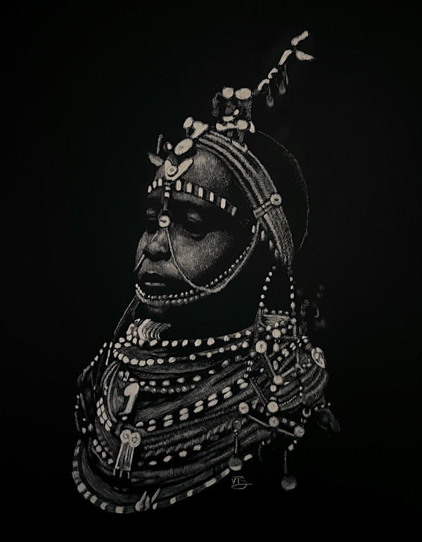 Maasai woman by Victor Simmons