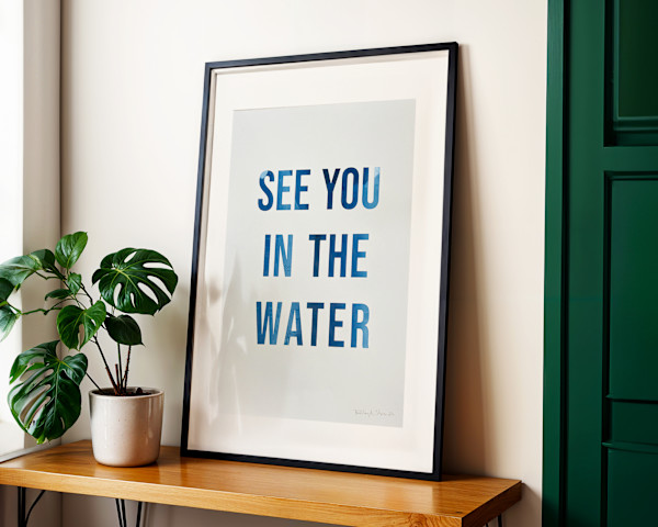 "See You In The Water" 18x24" Screen Print by Bailey Silva, Image 1.