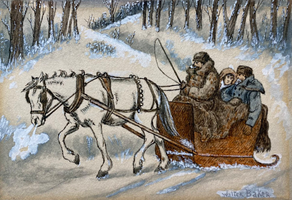 Habitants, Quebec by Walter Baker (1859 - 1912)