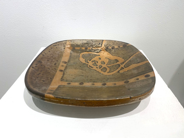 Plate with Legs by Wayne Ngan (1941 - 2020)