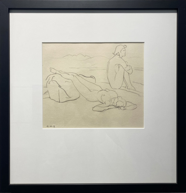 Maidens on the Beach by Charles H. Scott (1886-1964)