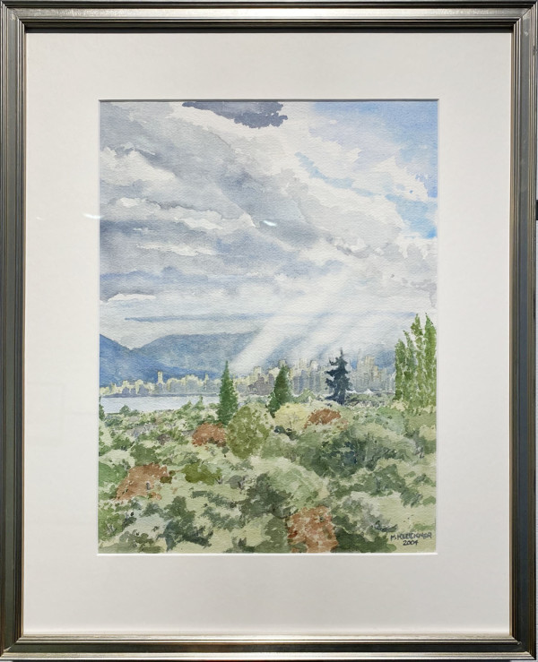 Rain and Wind Over West Point Grey by Michael Kluckner