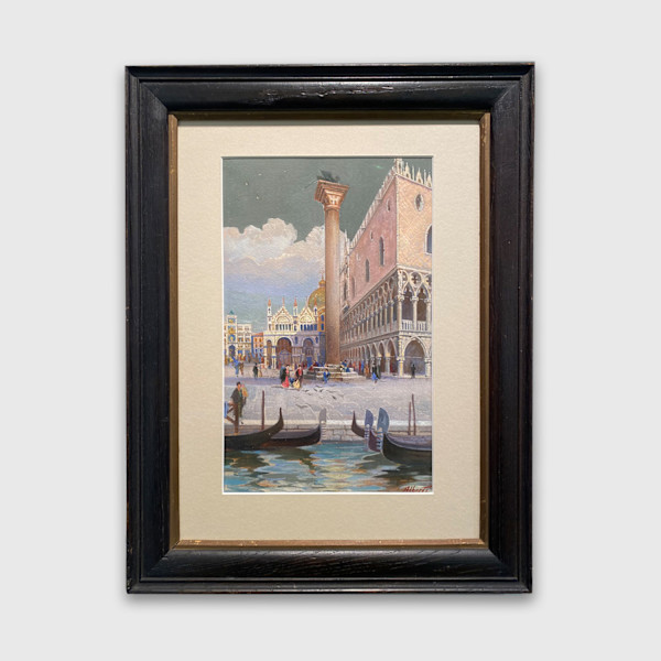 Piazza at Canal's Edge by Alberti, Image 1.