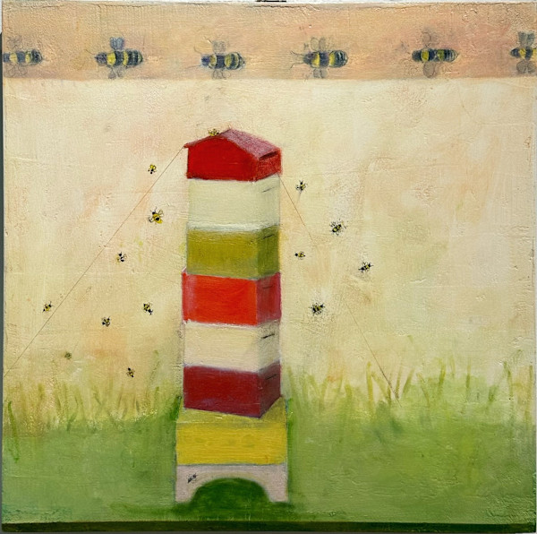 Honey Bee Towers by Marie H Becker
