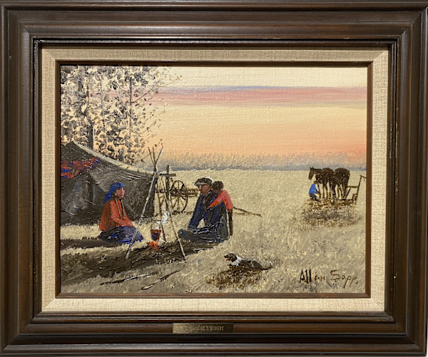 Boy Says He's Hungry by Allen Sapp (1928-2015)