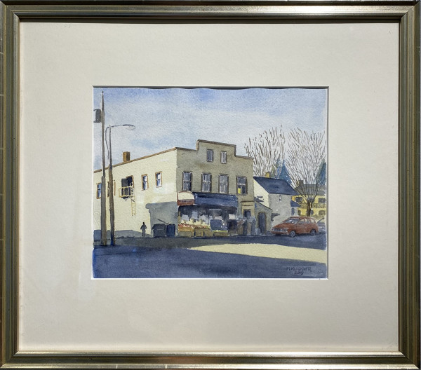 Winter Day, Templeton Grocery by Michael Kluckner