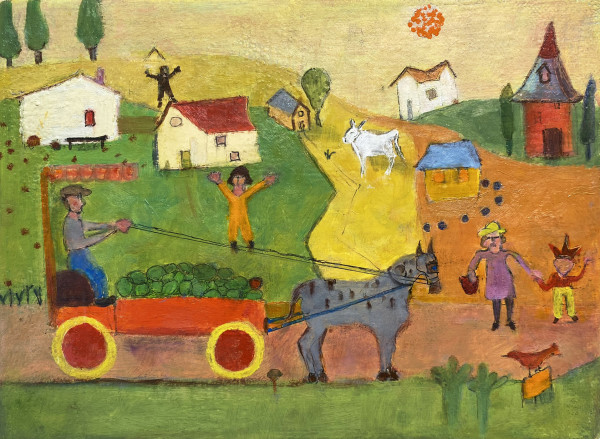 Zadie Still Selling Watermelons by Marie H Becker