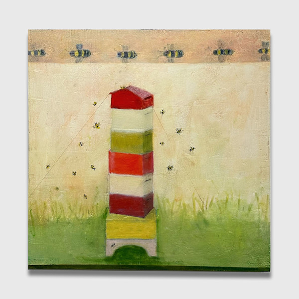 Honey Bee Towers by Marie H Becker