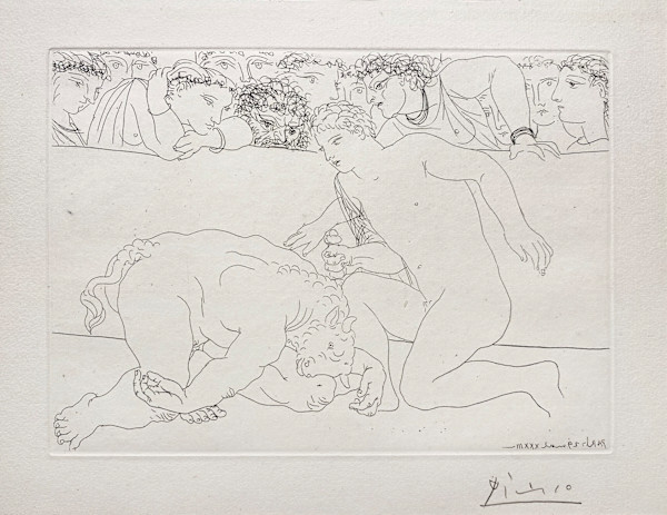 Minotaur Vaincu by Pablo Ruiz Picasso (1881 - 1973)