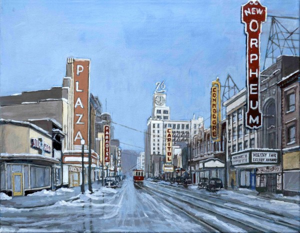 Theatre Row 1940 – Winter Day by Tom Carter