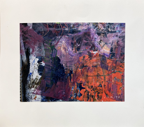 Unnamed Abstract Painting on Photo by Gordon Appelbe SMITH (1919-2020)