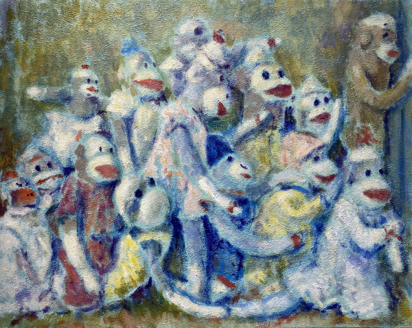 Monkeys waiting for an Elevator by Thomas Anfield