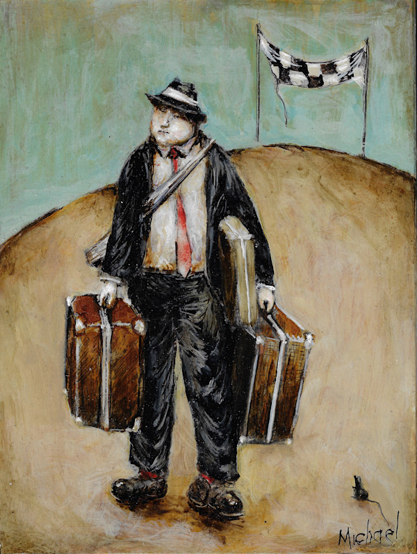 He had no idea when the Race had started, but he was fairly sure he had won. by Michael Hermesh
