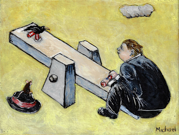 The Man Who Won Teeter Totter by Michael Hermesh