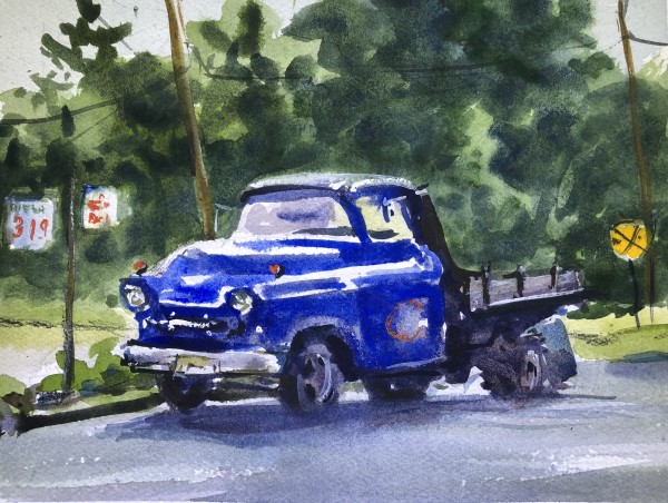 Blue Pickup by Laurie Maher