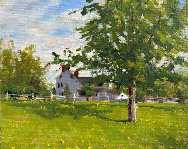 Tewksbury House in the Spring by Laurie Maher
